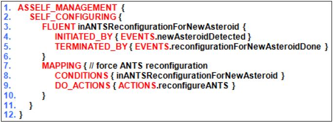 ASSL Self-management Policy Specification